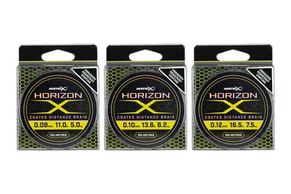 Matrix Horizon X Coated Braid 0.12mm Ø - 16.5lb / 7.5kg x1...