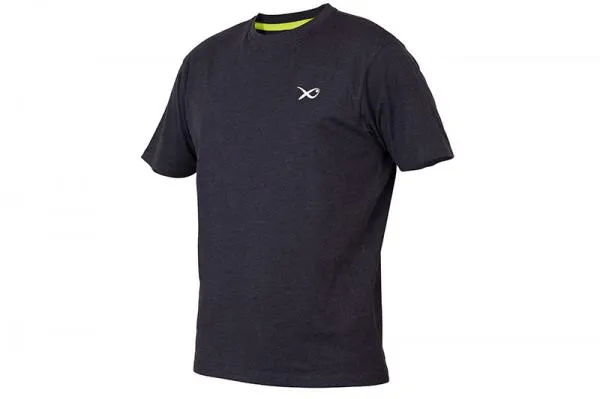 Matrix Minimal Black Marl T-Shirt Small póló