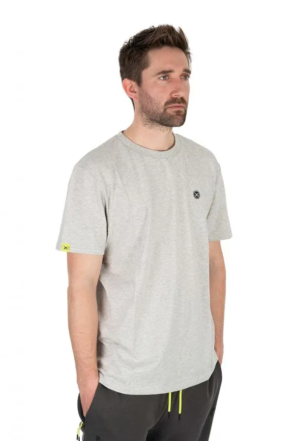 Matrix Large Logo T-Shirt (Marl Grey / Lime) XXXL póló