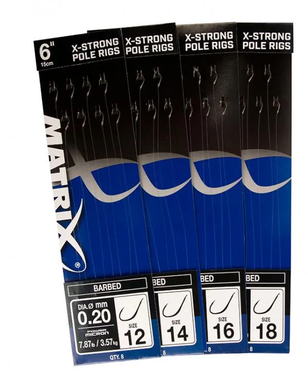 6” X-Strong Pole Rigs (barbed)  X-Strong Pole Rig Size 12...
