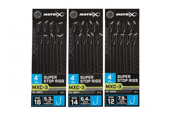 MXC-3 Super Stop Rigs 10cm/4ins Size 16 / 0.165mm