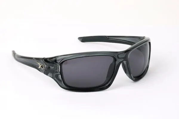 Matrix Polarised Sunglasses Trans Black Wraps/Grey Lense n...