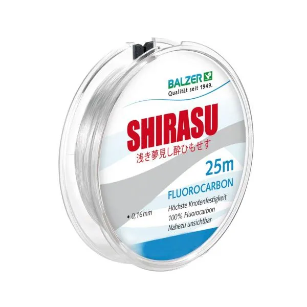 Balzer Shirasu Fluorocarbon 25m 0,12mm monofil előkezsinór...