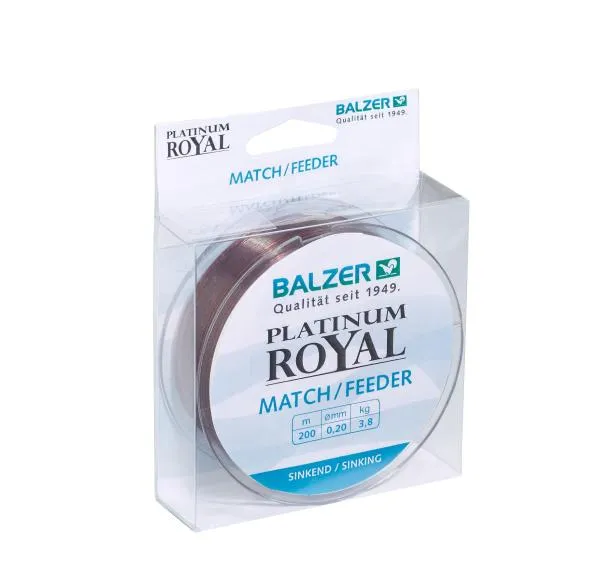 Balzer Platinum Royal Match/Feeder 200m 0,20mm monofil zsi...