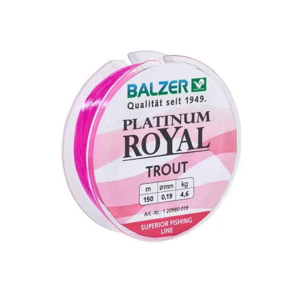 Balzer Platinum Royal Trout pink 150m 0,16mm monofil zsinó...