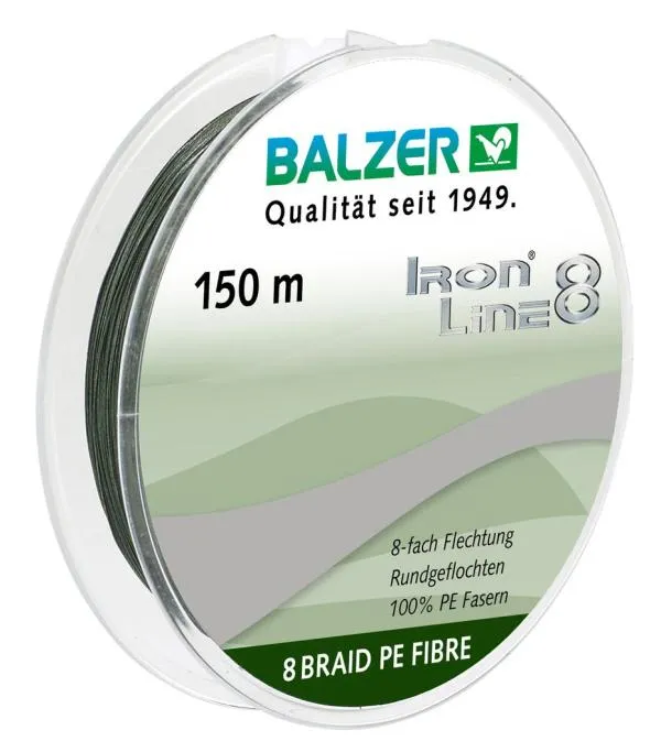 Balzer Iron Line 8 zöld 150m 0,10mm fonott zsinór