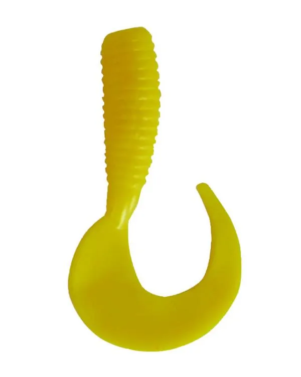 Balzer Mini Twister 3cm sárga gumicsali