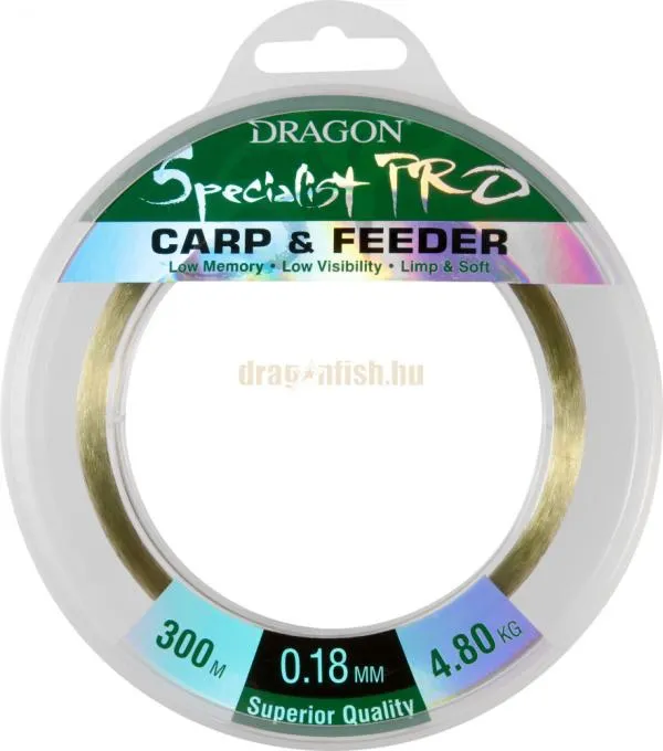 DRAGON specialist pro carp & feeder 300m 0,25mm 7,70kg