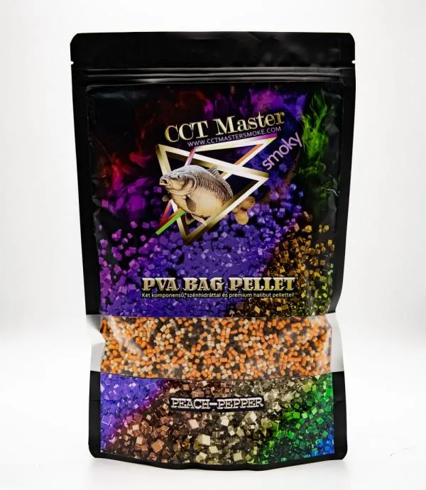  CCT MASTER SMOKY  PVA BAG PELLET PEACH-PEPPER 700 g ( Bor...