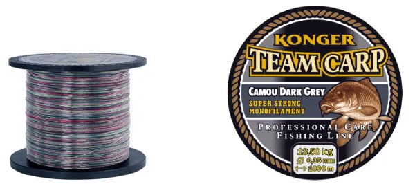 KONGER Team Carp Camou Dark Grey 0.20mm/1000m