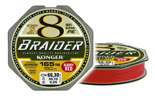 KONGER Braider X8 Bloody Red 0.10/150m