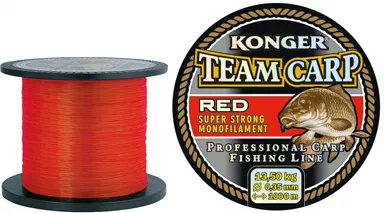 KONGER Team Carp Color Red 0.22mm/1000m