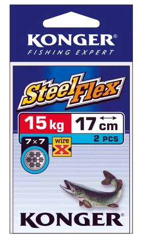 KONGER Wire X Steelflex Leader 7x7 28cm 15kg
