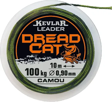 DREADCAT Catfish Leader Kevlar Camou 100kg/0,90mm 10m Drea...