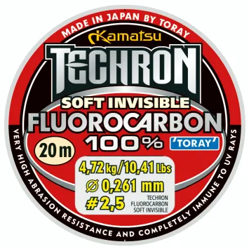 KAMATSU Techron Fluorocarbon 100% Soft Invisible 0.261mm/2...
