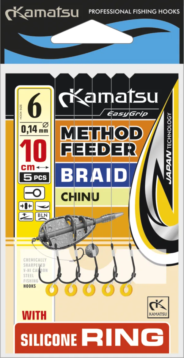 KAMATSU Method Feeder Braid Chinu 6 Silicone Ring