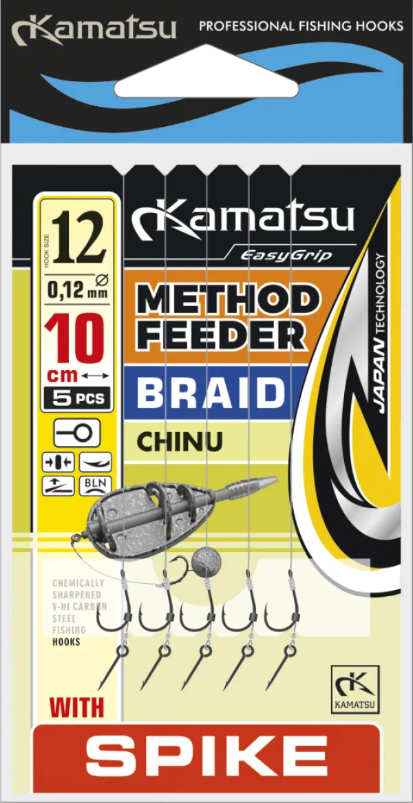 KAMATSU Method Feeder Braid Chinu 10 Spike