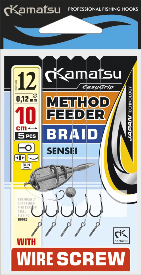 KAMATSU Method Feeder Braid Sensei 6 Wire Screw