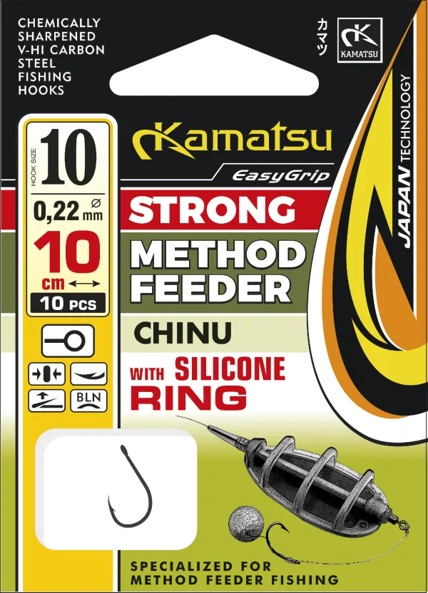 KAMATSU Method Feeder Strong Chinu 6 with Silicone Ring