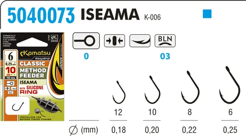KAMATSU Method Feeder Classic Iseama 6 with Silicone Ring