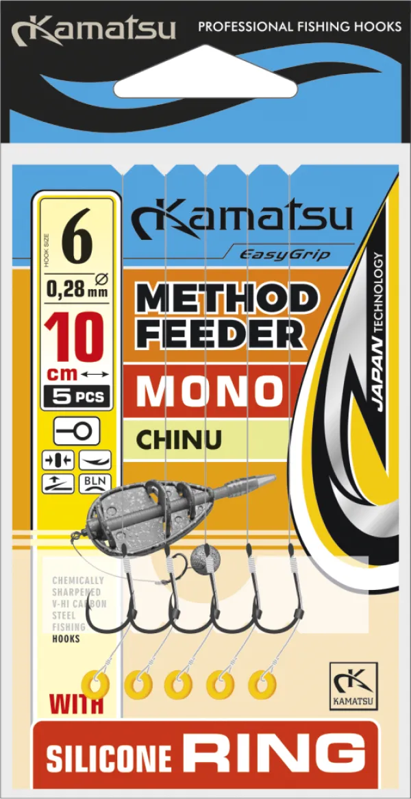 KAMATSU Method Feeder Mono Chinu 8 Silicone Ring