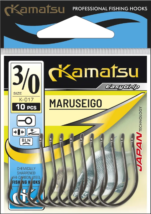 KAMATSU Kamatsu Maruseigo 1/0 Black Nickel Ringed