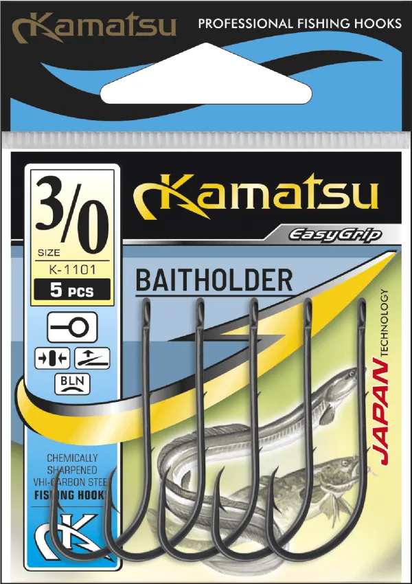 KAMATSU Kamatsu Baitholder 1/0 Nickel Ringed