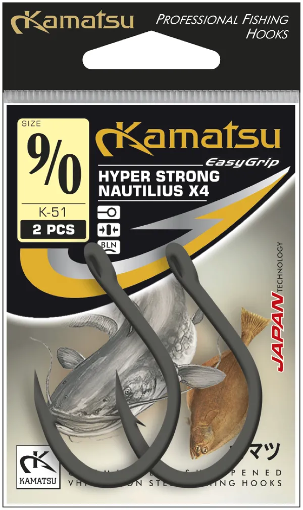 KAMATSU Kamatsu Hyper Strong Nautilius X4 11/0 Black Nicke...