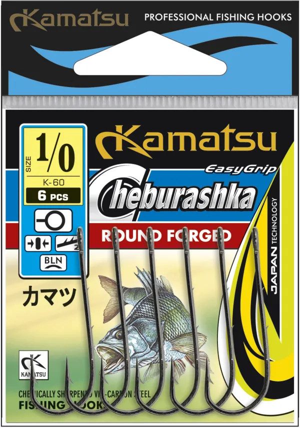 KAMATSU Kamatsu Cheburashka Round Forged 1/0 Black Nickel ...