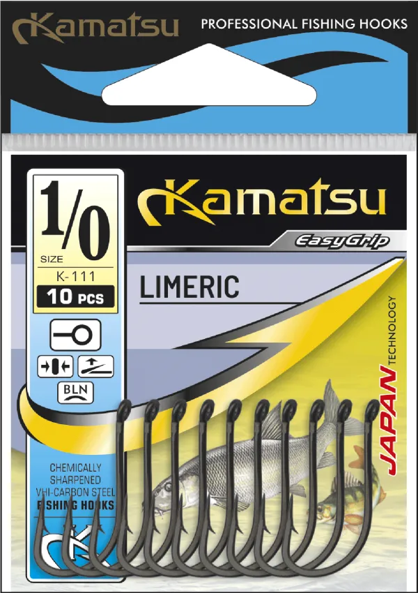 KAMATSU Kamatsu Limeric 1/0 Black Nickel Ringed