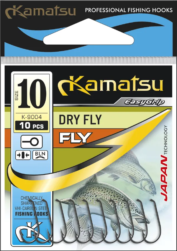 KAMATSU Kamatsu Dry Fly 16 Black Nickel Ringed