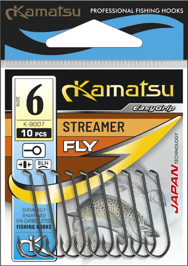KAMATSU Kamatsu Streamer 6 Black Nickel Ringed