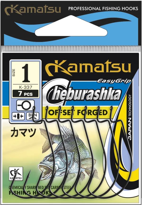 KAMATSU Kamatsu Cheburashka Offset Forged 1/0 Black Nickel...