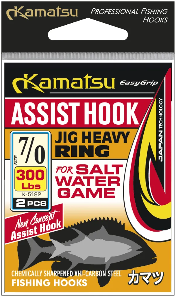 KAMATSU Kamatsu Assist Hook Jig Heavy Ring 7/0 300lbs