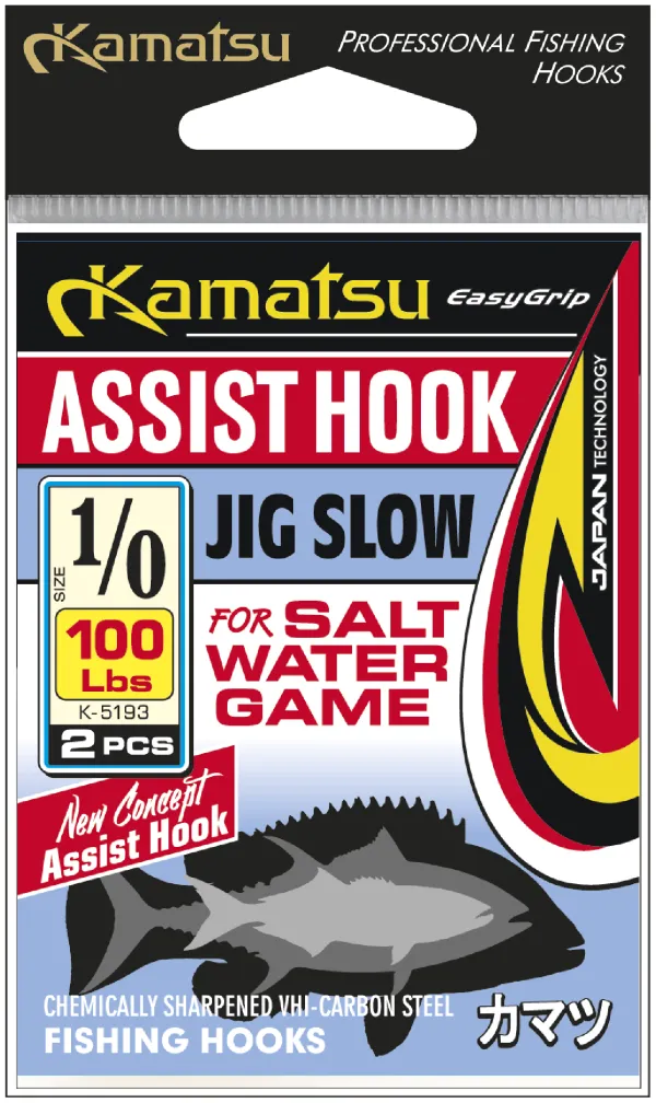 KAMATSU Kamatsu Assist Hook Jig Slow 1/0 100lbs