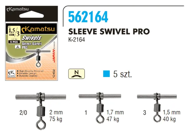 KAMATSU Sleeve Swivel Pro 1-1.7mm K-2164