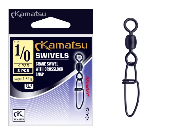 KAMATSU Crane Swivel with Crosslock Snap K-236 1/0