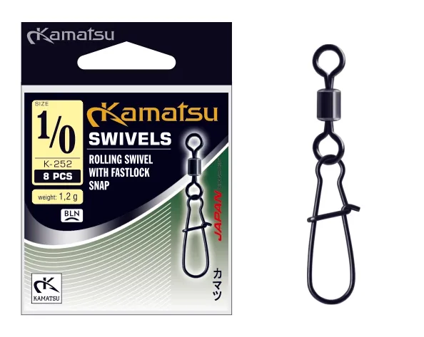 KAMATSU Rolling Swivel with Snap K-252 3/0
