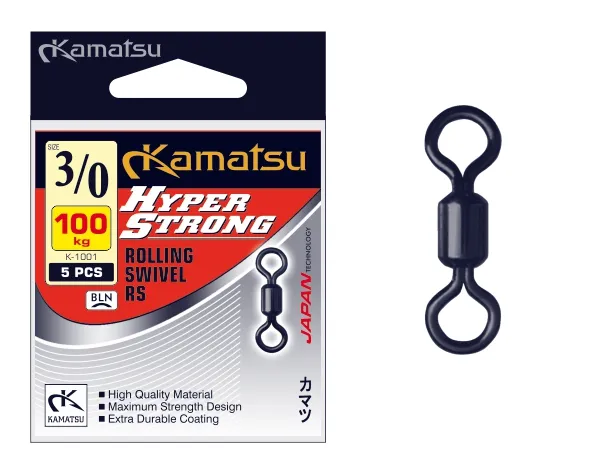 KAMATSU Hyper Strong Swivel RS 1/0 60kg K-1001