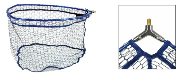 KONGER Landing Net Basket Rubber Lined Competitive Large