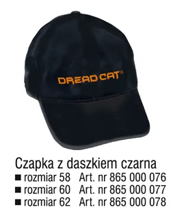 DREADCAT Baseball Cap Black Size 58 Dread Cat