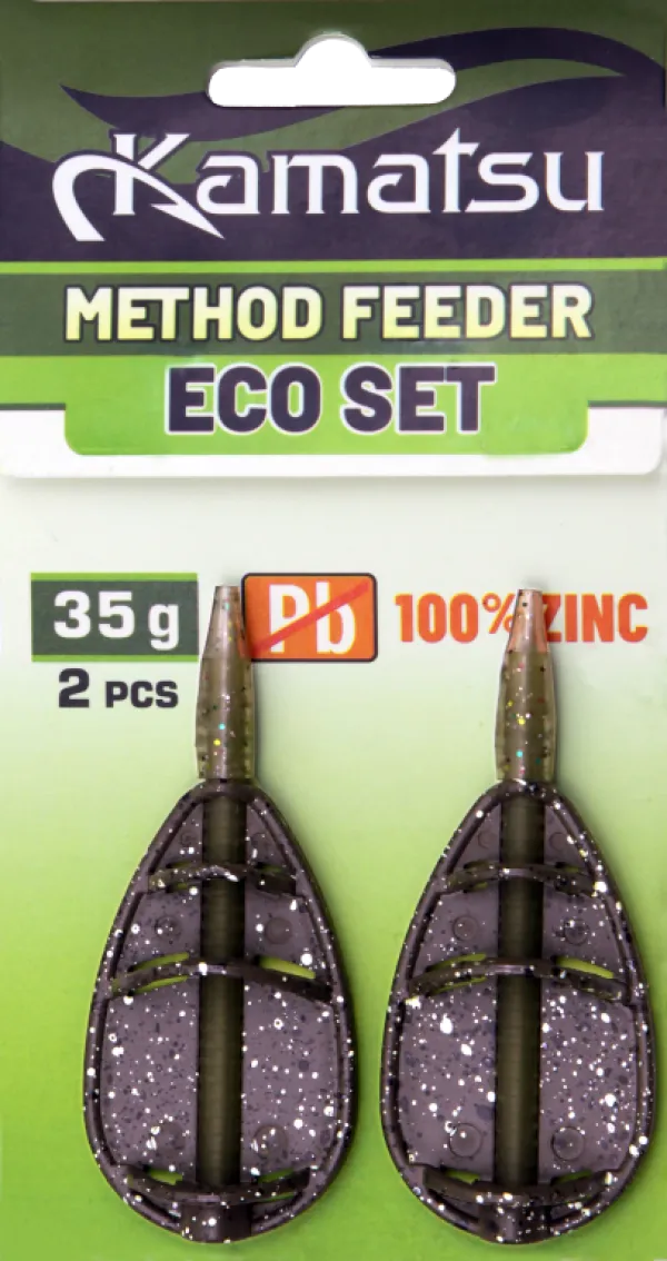 KAMATSU Eco Zinc 35g Method Feeder Etetőkosár