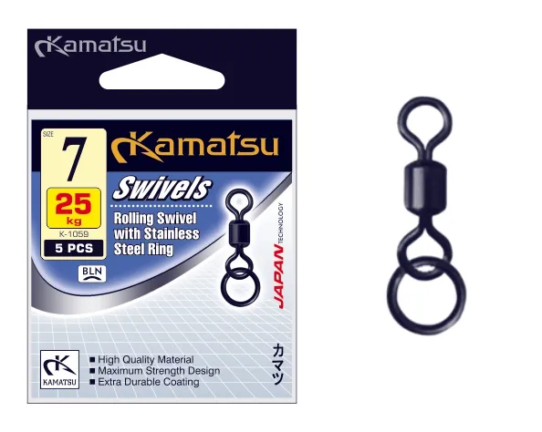 KAMATSU Swivel with Stainless Steel Ring 7 25kg K-1059