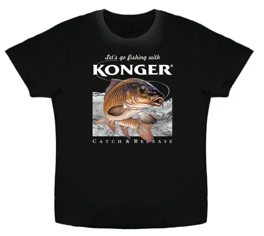 KONGER T-Shirt Carp Black Size XL