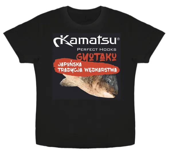 KAMATSU Kamatsu T-Shirt Gyotaku Black Size XXL