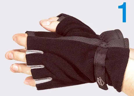 KONGER Fleece Gloves no.1 Half Finger Size M