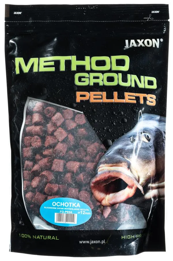 JAXON METHOD GROUND PELLETS BLOODWORM 1kg 12mm