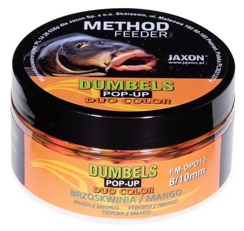 JAXON DUMBELS DUO COLOR POP-UP METHOD FEEDER PEACH/MANGO 3...