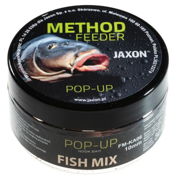 JAXON POP-UP BOILIES FISH MIX 30g 10mm