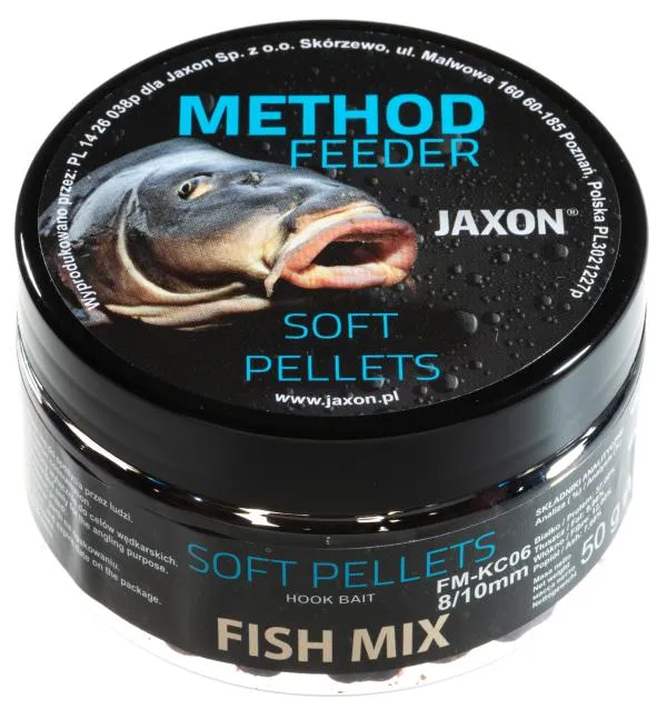 JAXON SOFT PELLETS FISH MIX 50g 8/10mm